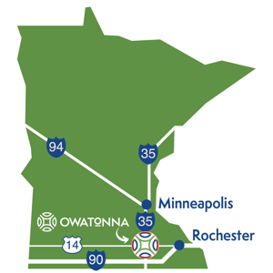 Owatonna Location Map